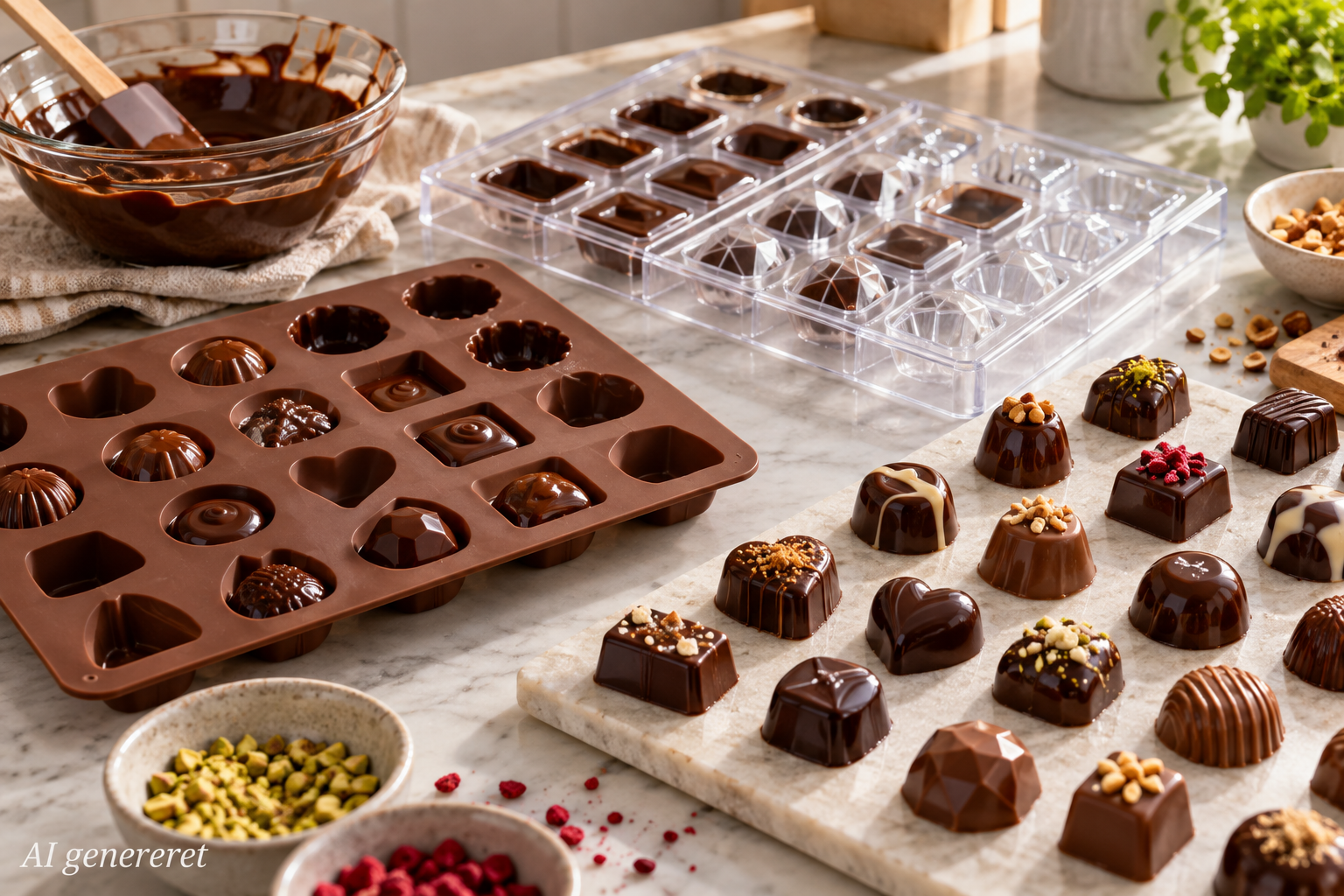 Chokladformar för hemmagjorda praliner – välj rätt form och lyckas med detaljerna
